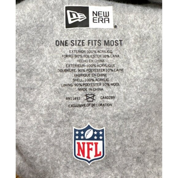 Los Angeles Rams New Era NFL Knit Pom Beanie Hat - Picture 6 of 9